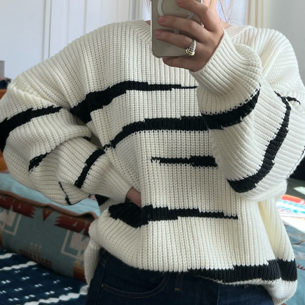 12th Tribe x The Salty Blonde Knit Pullover Sweater Sz S